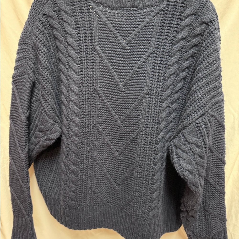 Torrid Deep Blue Cable Knit Cardigan - Picture 6 of 12